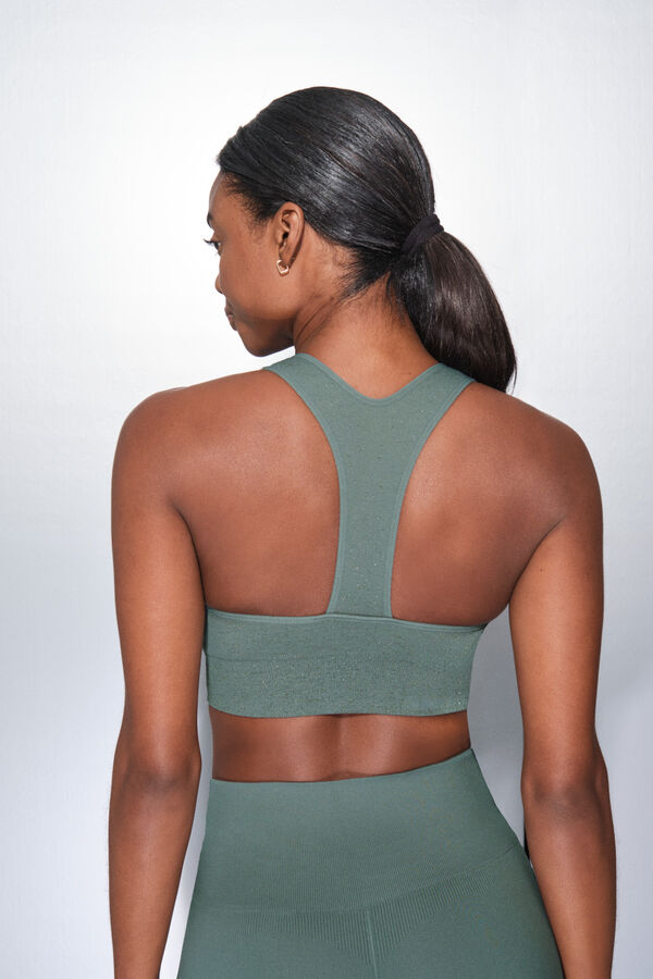 Dash and Stars Brasier deportivo verde SEAMLESS COMFORT verde