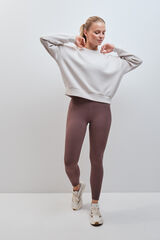 Dash and Stars Legging COMPRESSIVE largo marr&oacute;n caf&eacute;