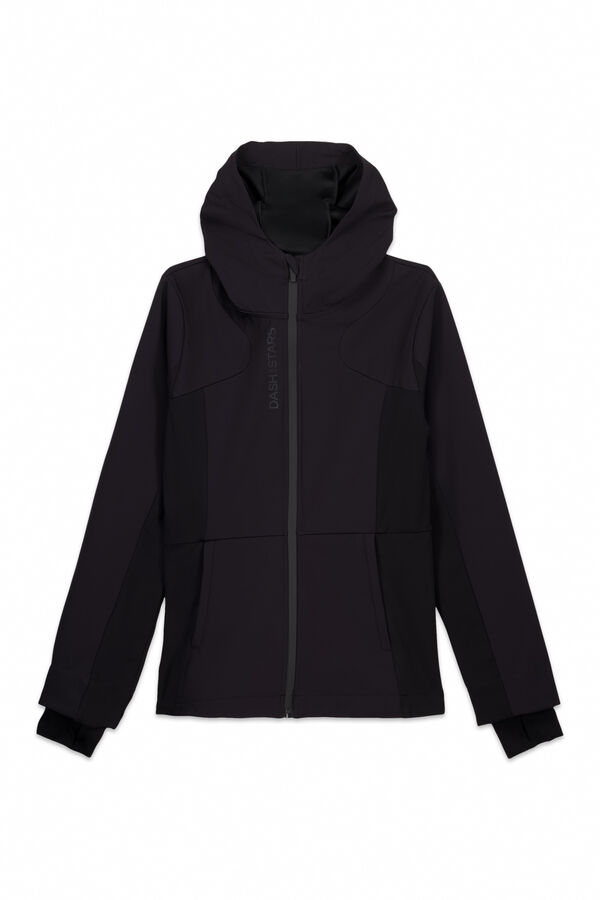 Dash and Stars Chamarra negra ajuste negro