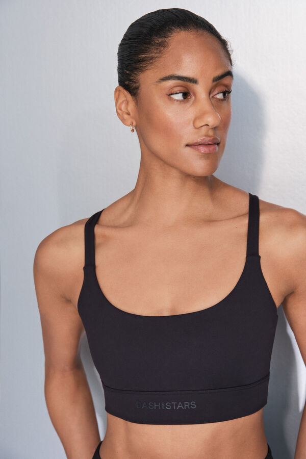 Dash and Stars Brasier deportivo negro SOFT MOVE negro