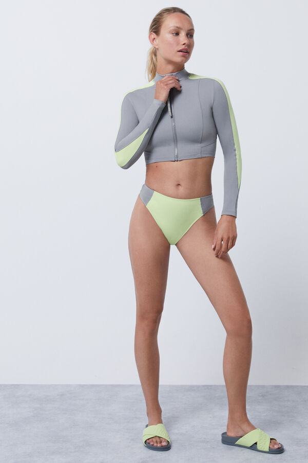 Dash and Stars Chaqueta bikini Quick Dry gris