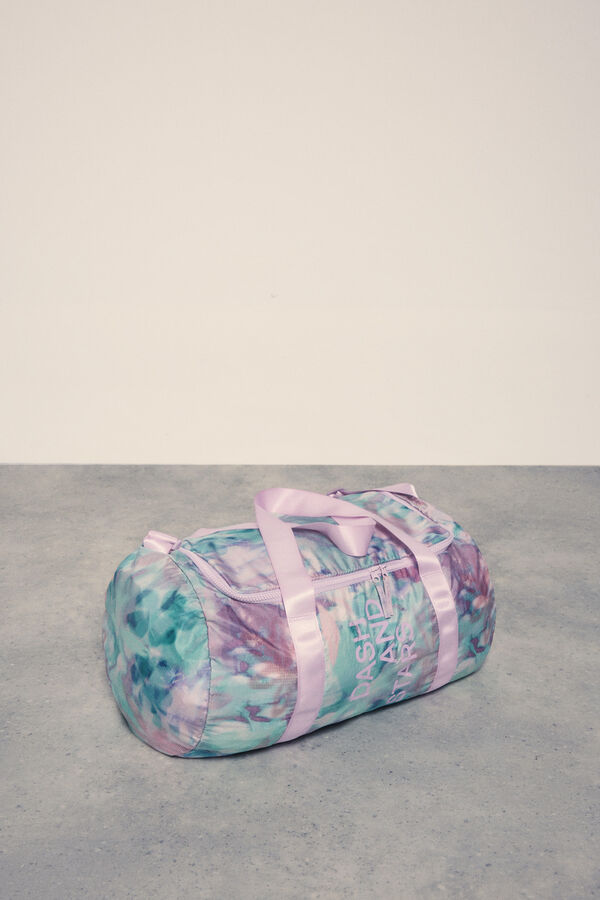 Dash and Stars Bolsa deporte packable nylon print verde