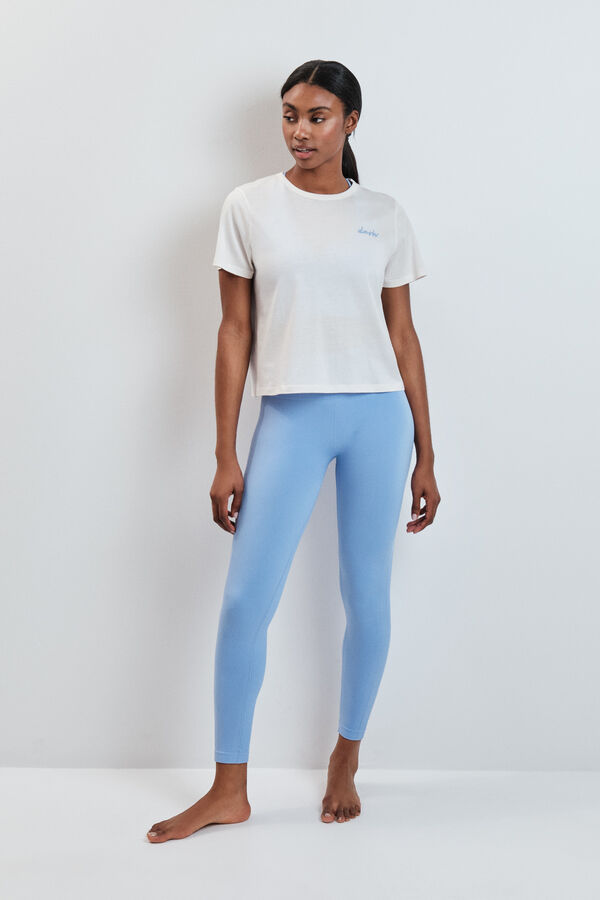 Dash and Stars Playera manga corta extra suave blanca blanco