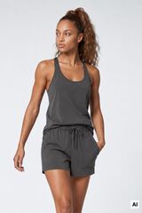 Dash and Stars Playera sin mangas gris gris