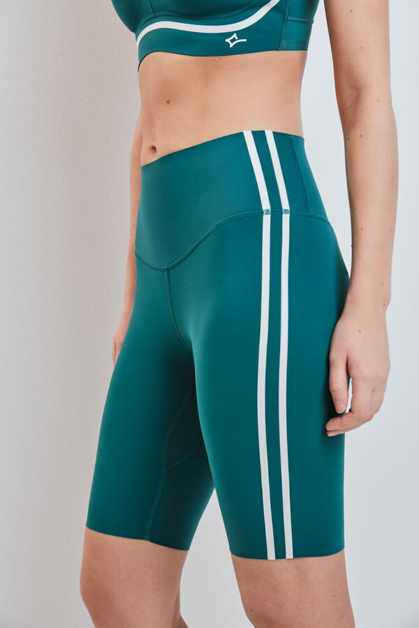 Dash and Stars Legging compresivo pirata verde verde