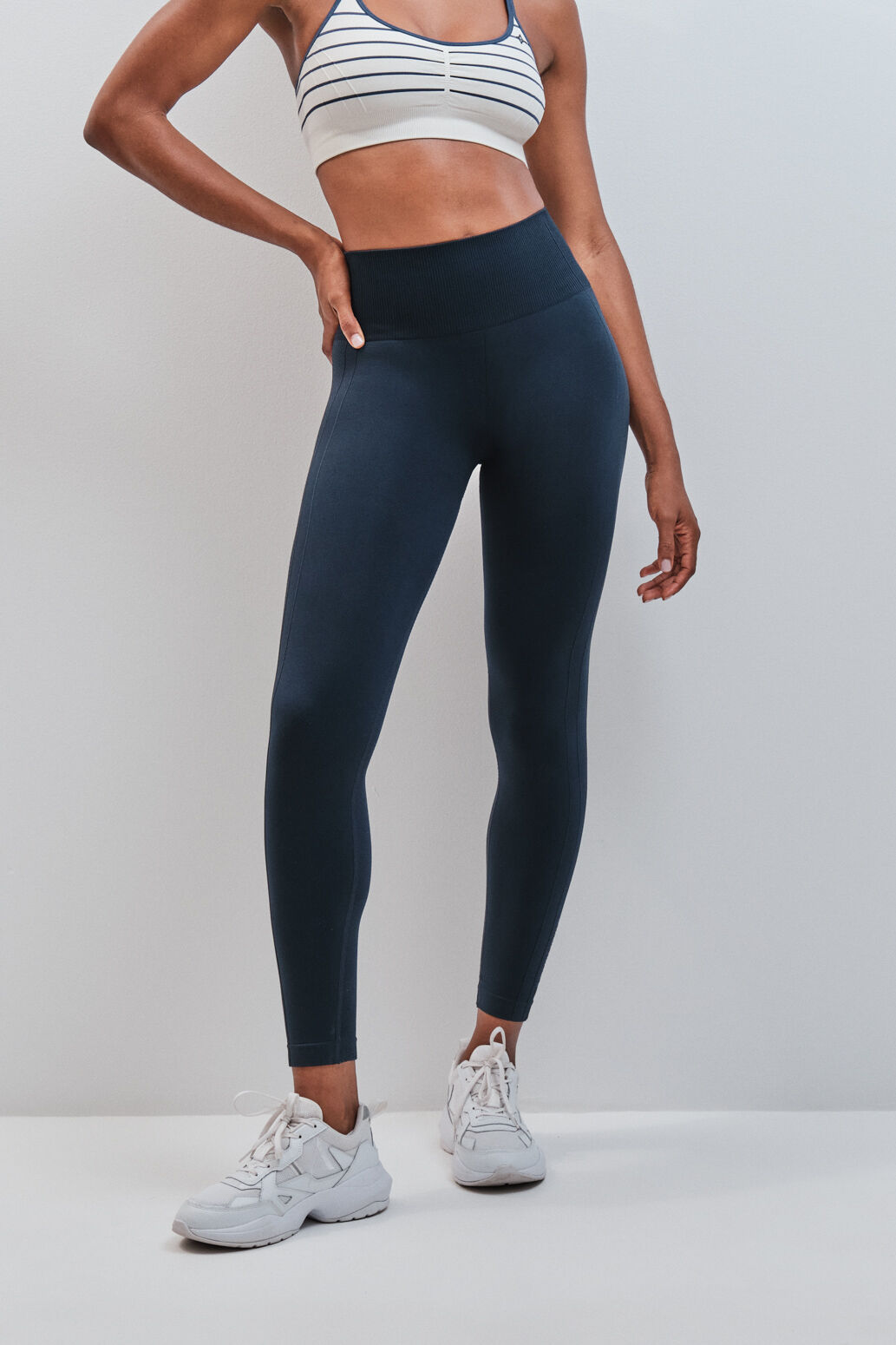 Dash and Stars Leggings largos SEAMLESS COMFORT azul
