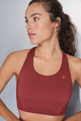 Dash and Stars Brasier deportivo 4D Stretch color granate burdeos