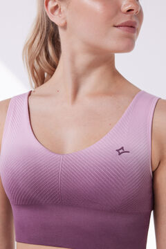 Dash and Stars Sujetador deportivo degradado morado Seamless Comfort  púrpura
