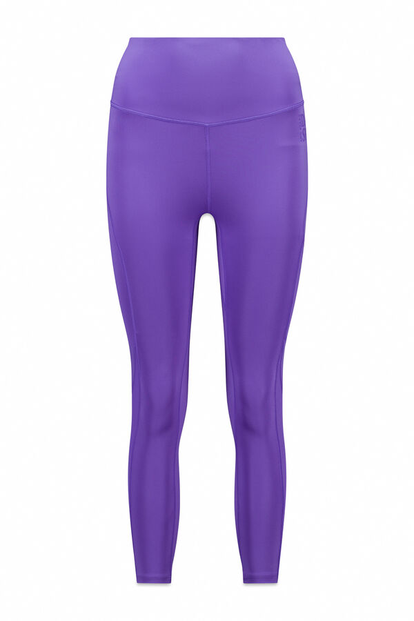 Dash and Stars Leggings 4D STRETCH crop morado morado/lila