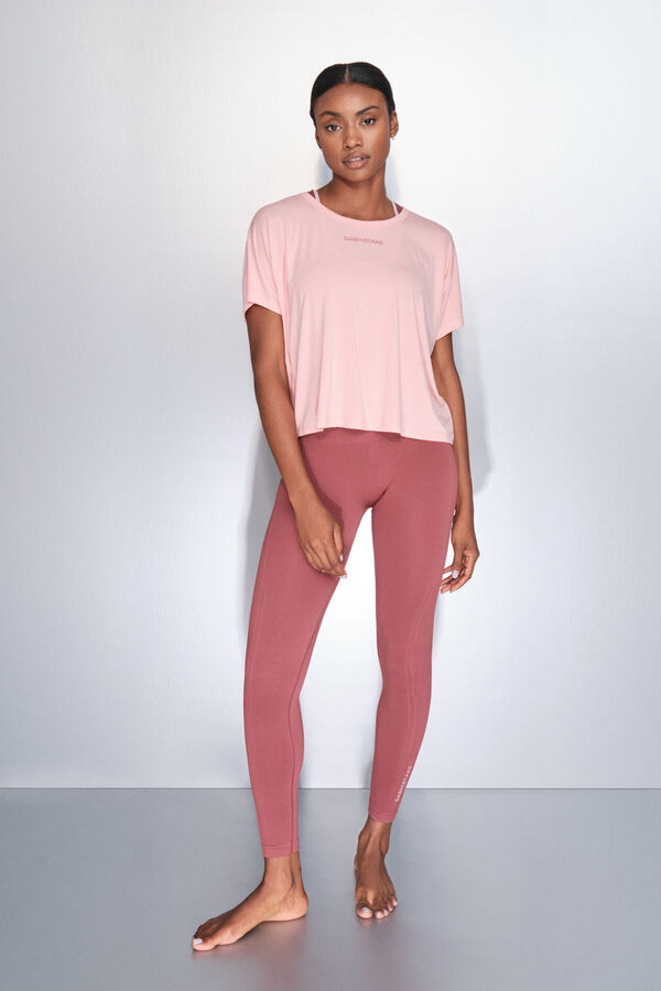 Dash and Stars Playera naranja de manga corta  rojo