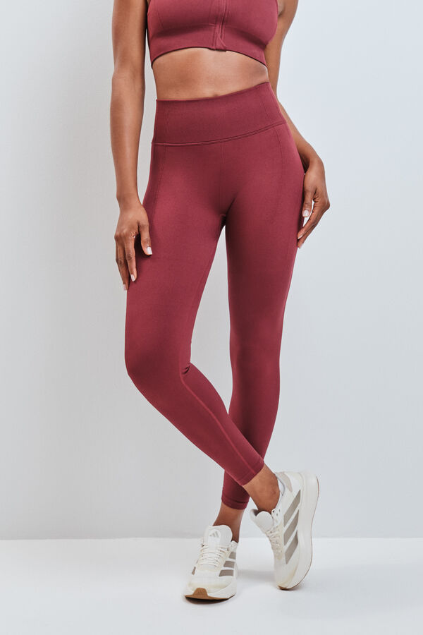 Dash and Stars Legging largo rojo SEAMLESS FIT p&uacute;rpura