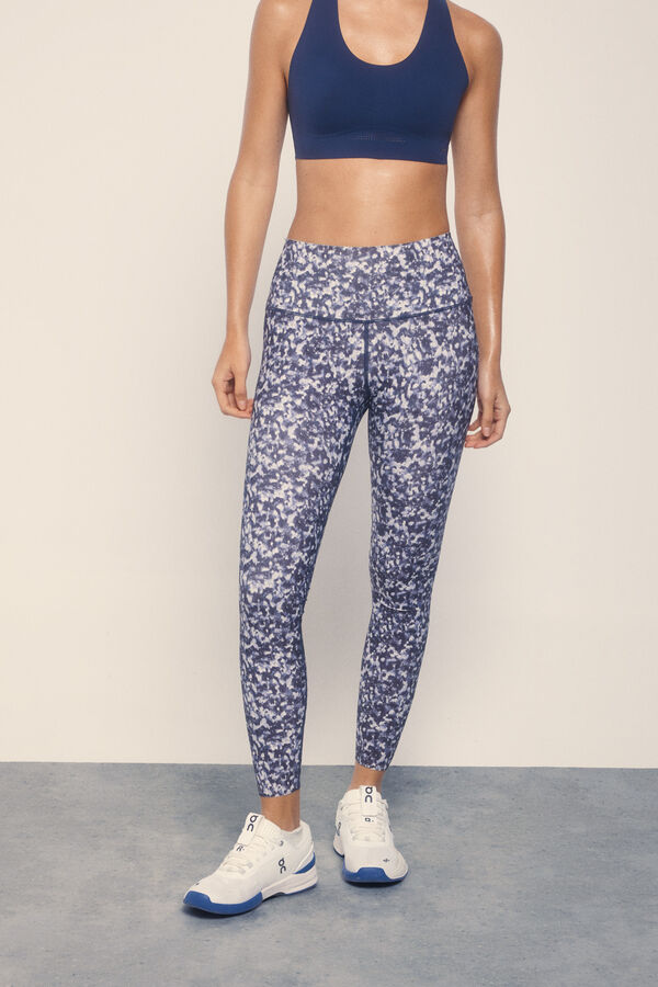 Dash and Stars Leggings COMPRESSIVE estampado multicolor azul