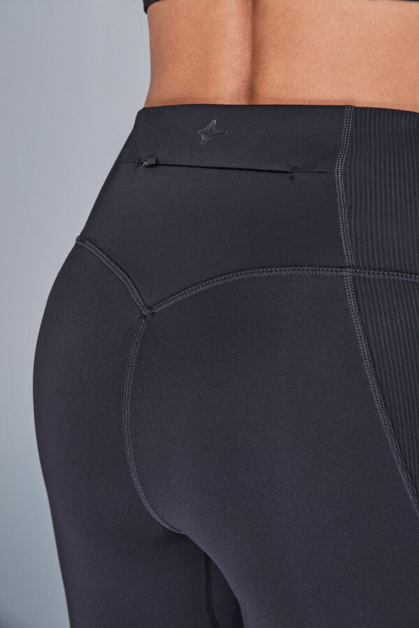 Dash and Stars Pantalón legging de ciclismo negras 4D STRETCH negro