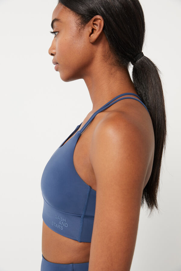Dash and Stars Sujetador deportivo azul Collagen Feel azul