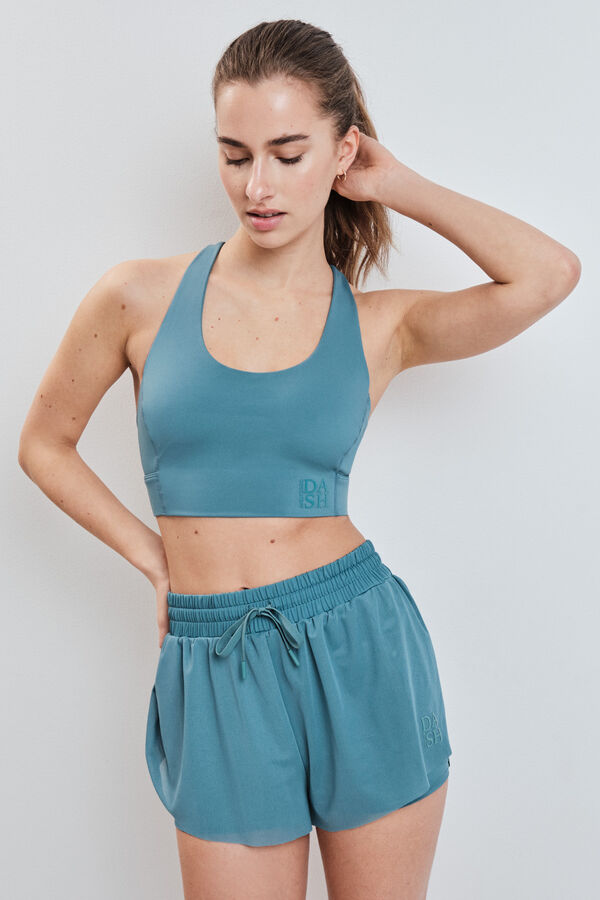 Dash and Stars Short ultra ligero de malla verde verde