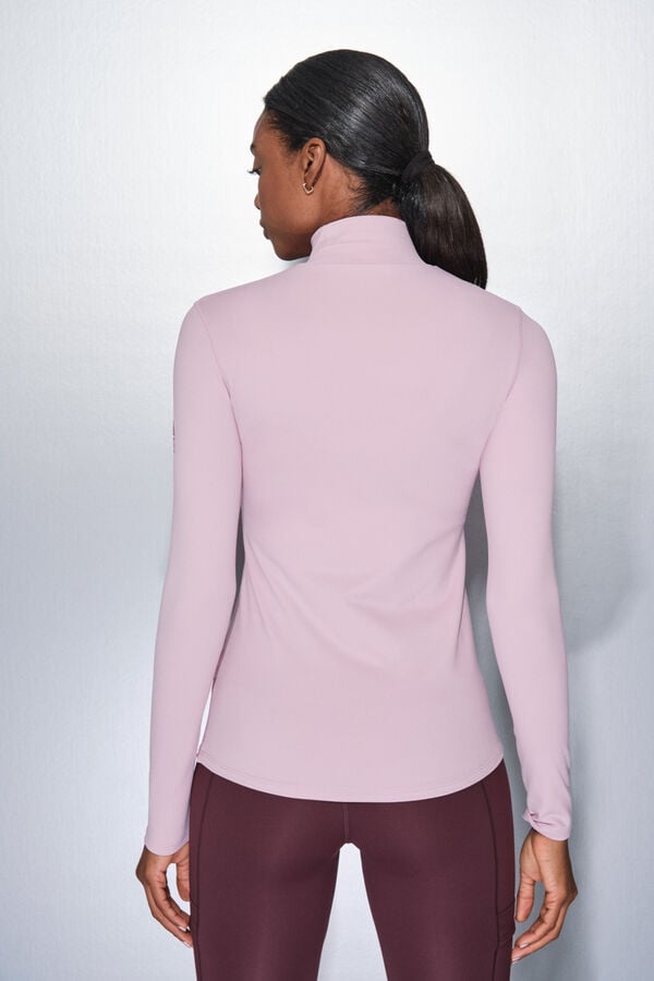 Dash and Stars Playera de manga larga rosa chicle rosa