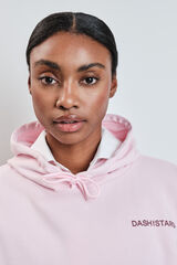 Dash and Stars Sudadera de algod&oacute;n afelpado rosa rosa