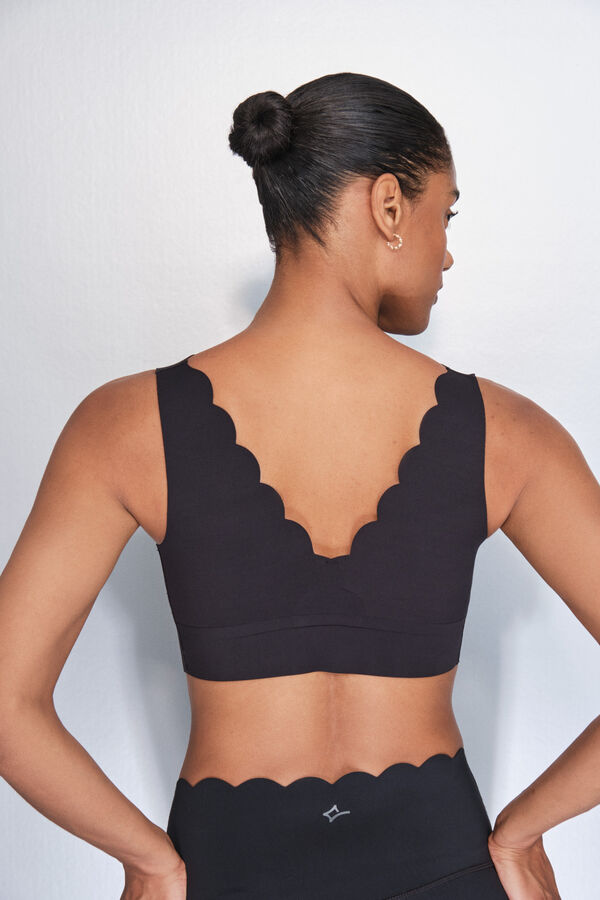Dash and Stars Brasier deportivo negro COMPRESIVO negro