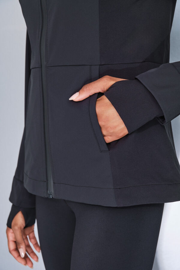 Dash and Stars Chamarra negra ajuste negro