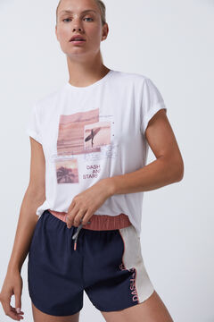 Dash and Stars Short ultraligero color block azul azul