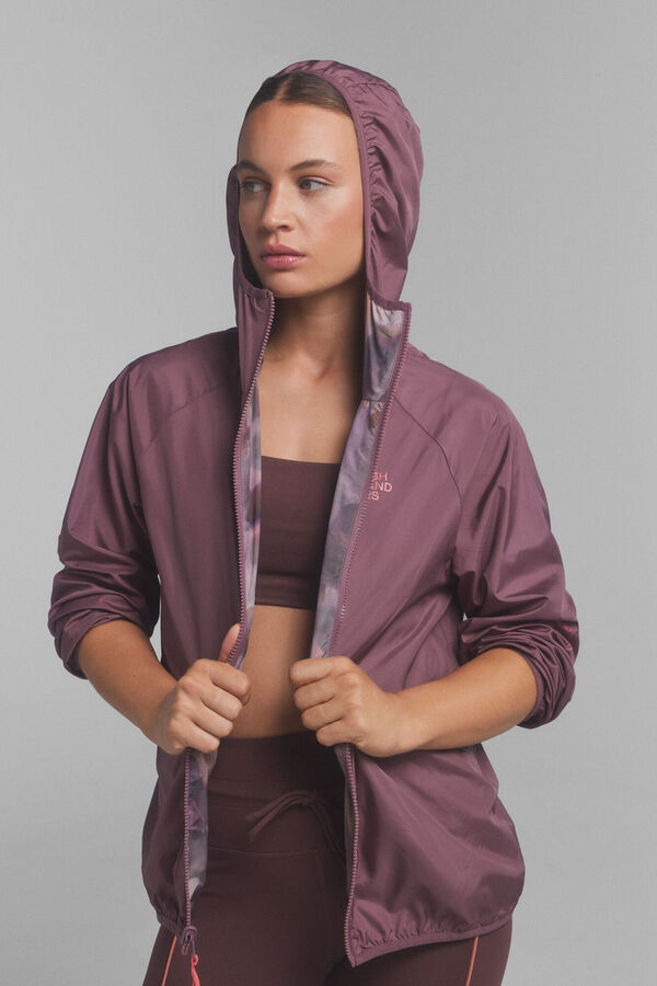 Dash and Stars Chaqueta reversible water-repellent beige