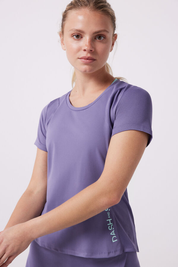 Dash and Stars Camiseta transpirable lila morado/lila