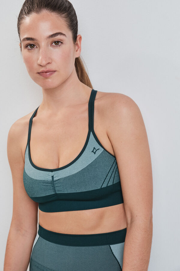 Dash and Stars Brasier deportivo SEAMLESS COMFORT verde verde