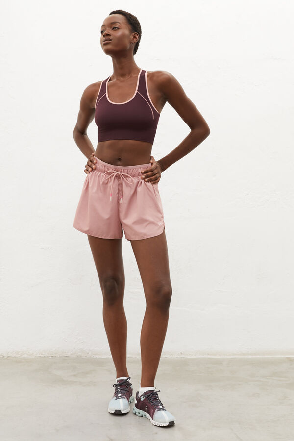 Dash and Stars Top deportivo reversible rosa rosa
