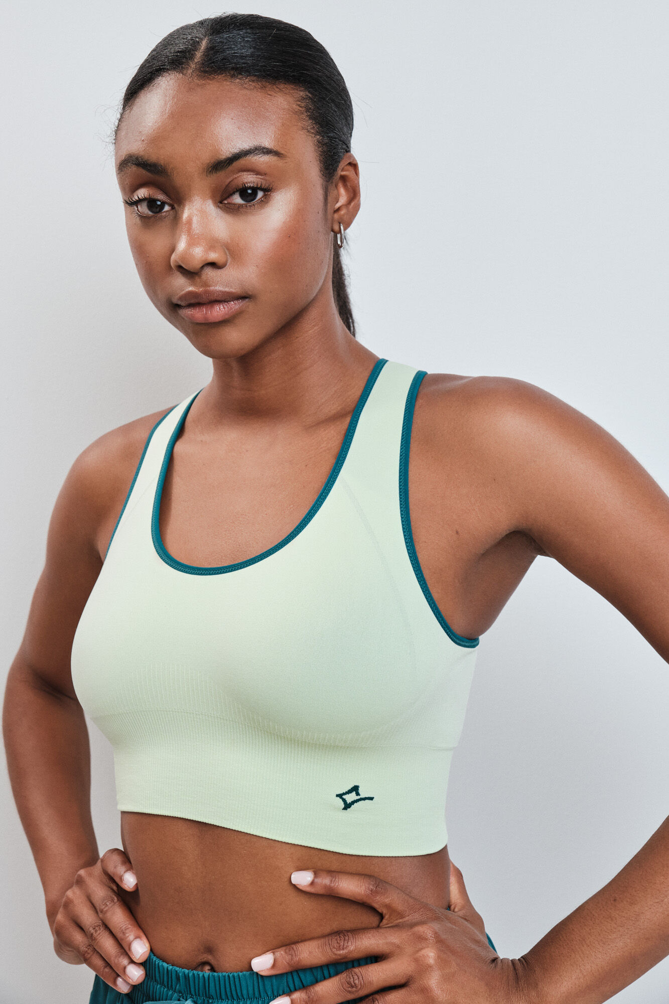 Dash and Stars Brasier deportivo 4D Stretch reversible verde
