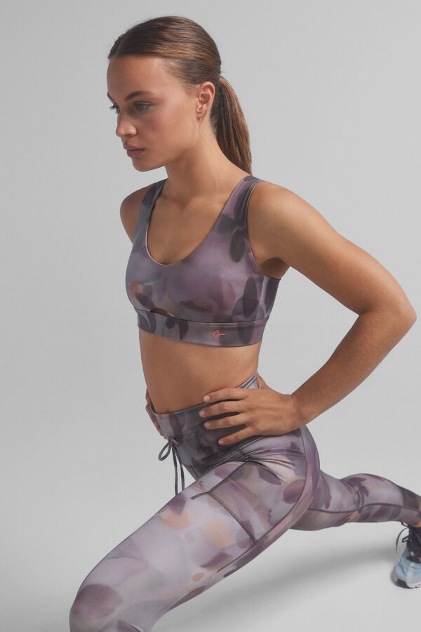 Dash and Stars Brasier deportivo 4D STRETCH multicolor estampado