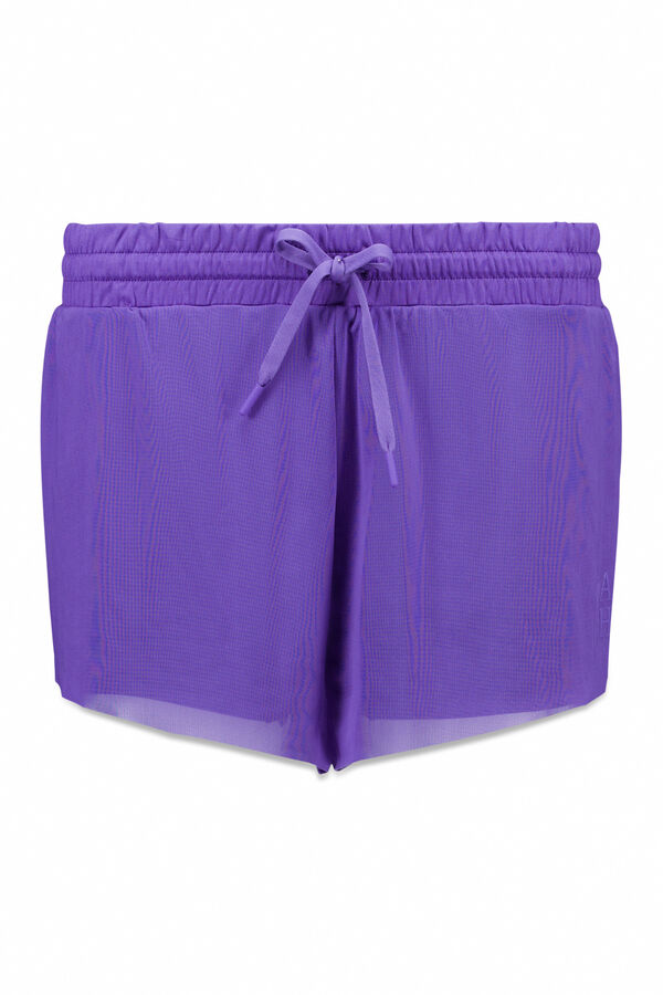 Dash and Stars Short ultra ligero de malla morado morado/lila