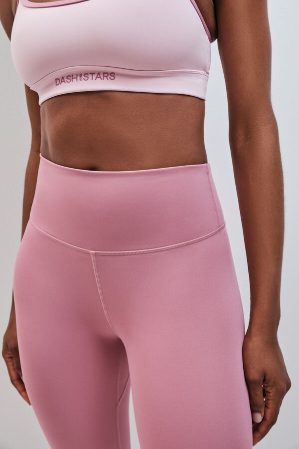 Dash and Stars Leggings largos 4D STRETCH rosa rosa