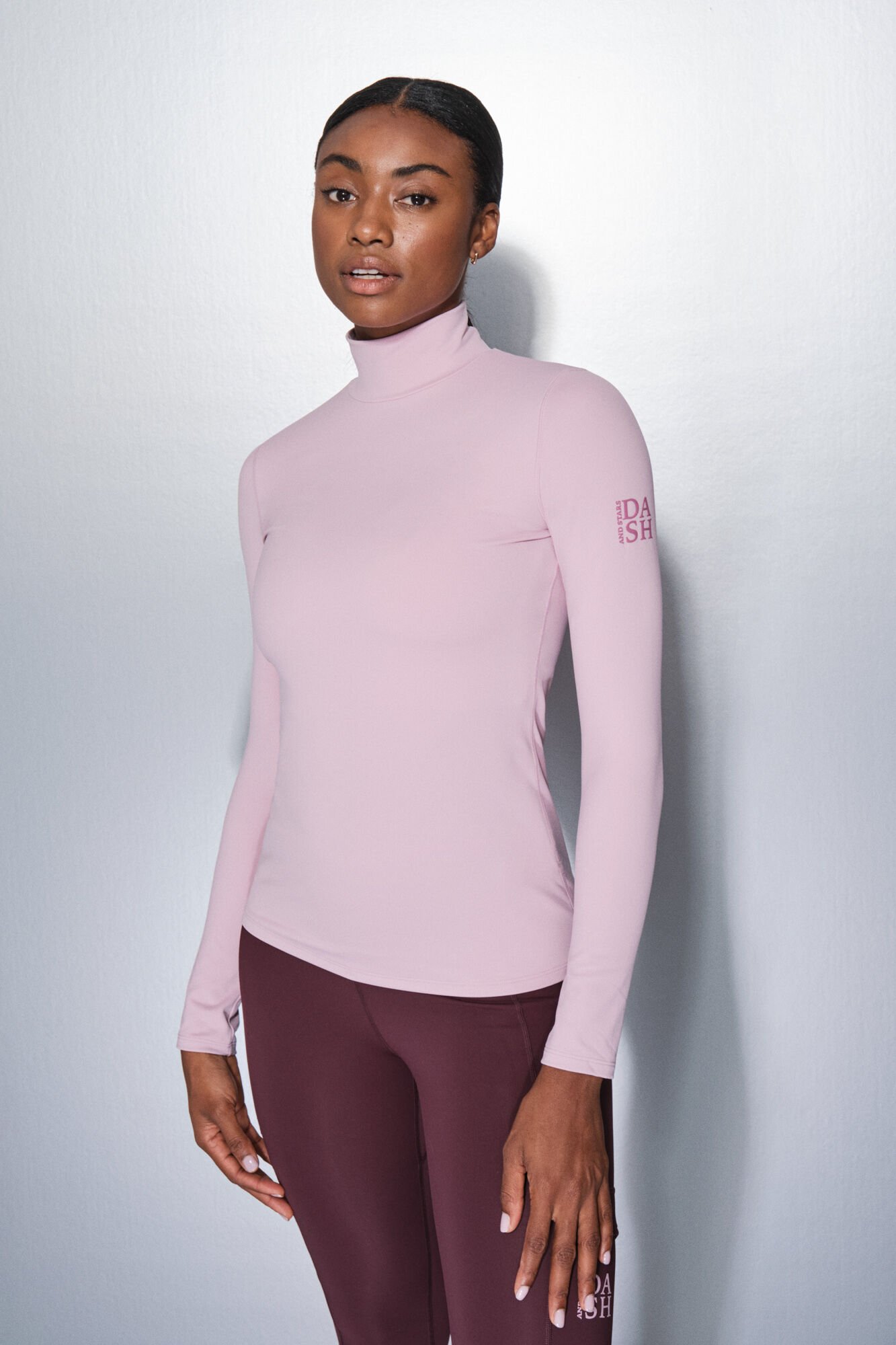 Dash and Stars Playera de manga larga rosa chicle