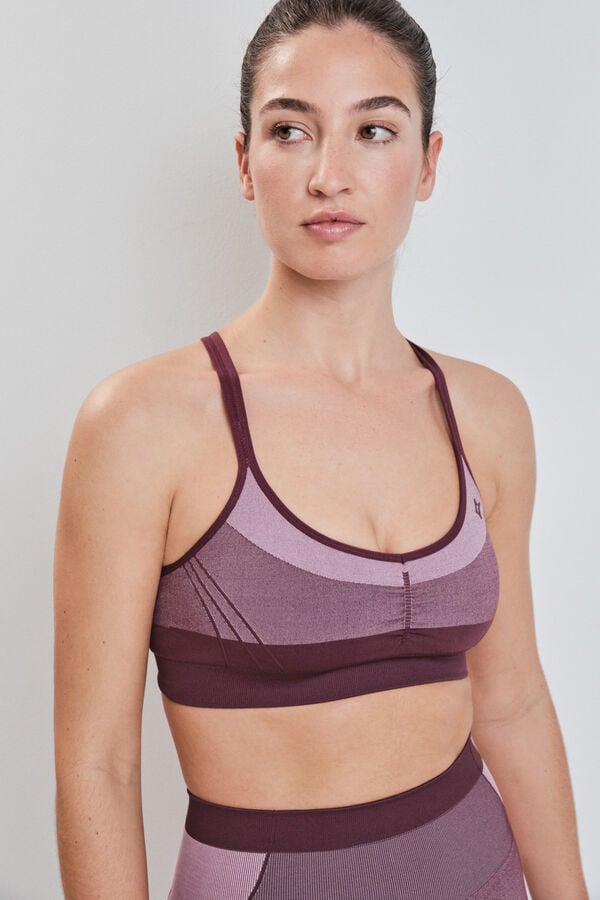 Dash and Stars Brasier deportivo SEAMLESS COMFORT rosa rosa