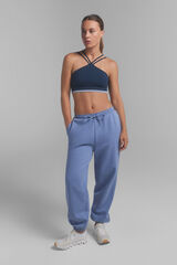 Dash and Stars Pantalón jogger 100% algodón beige. Special collab @ffitcoco azul