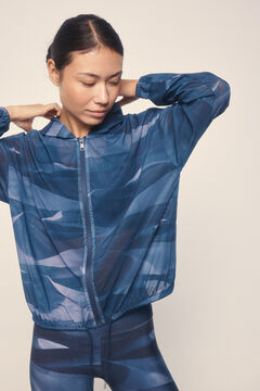 Dash and Stars Chaqueta mesh tejido técnico ligero  azul