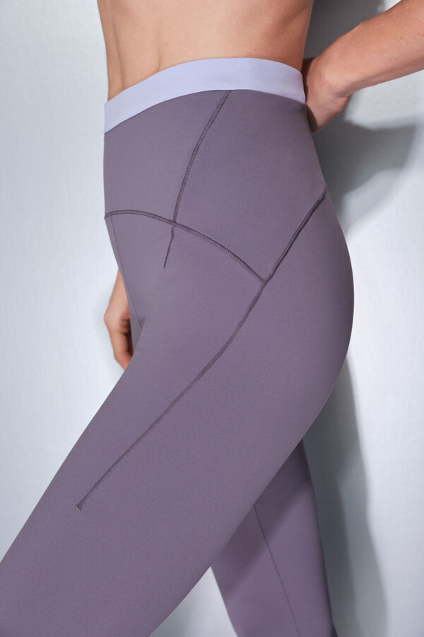 Dash and Stars Pantal&oacute;n legging azules cortos SOFT MOVE morado/lila