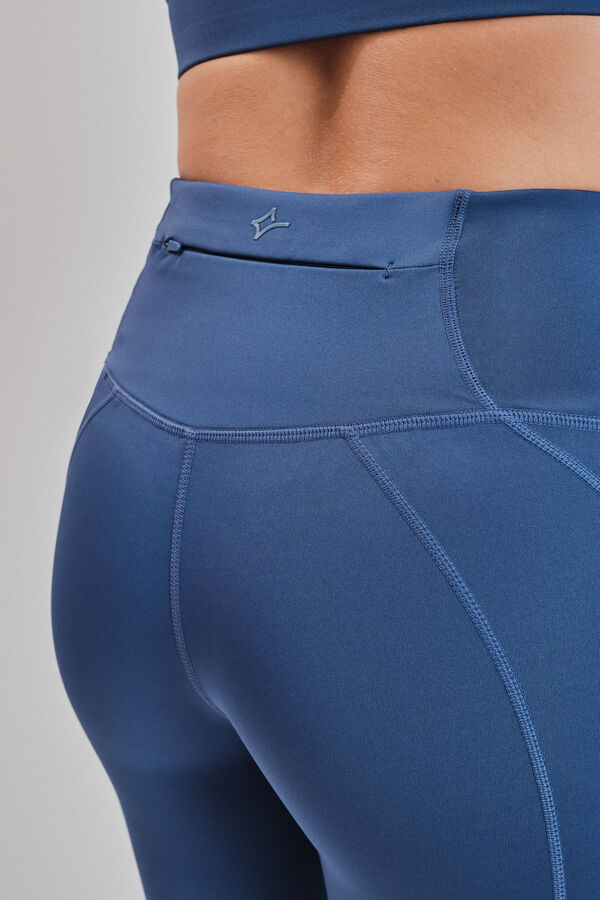 Dash and Stars Leggings 4D STRETCH capri azul azul
