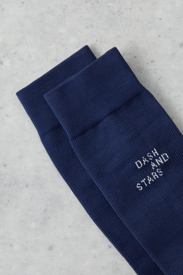 Dash and Stars Calcetines altos técnicos azul marino 