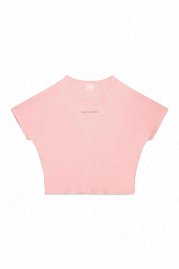 Dash and Stars Playera naranja de manga corta  rojo