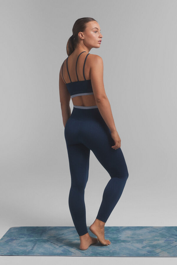 Dash and Stars Leggings SEAMLESS COMFORT azul. Special collab @ffitcoco azul