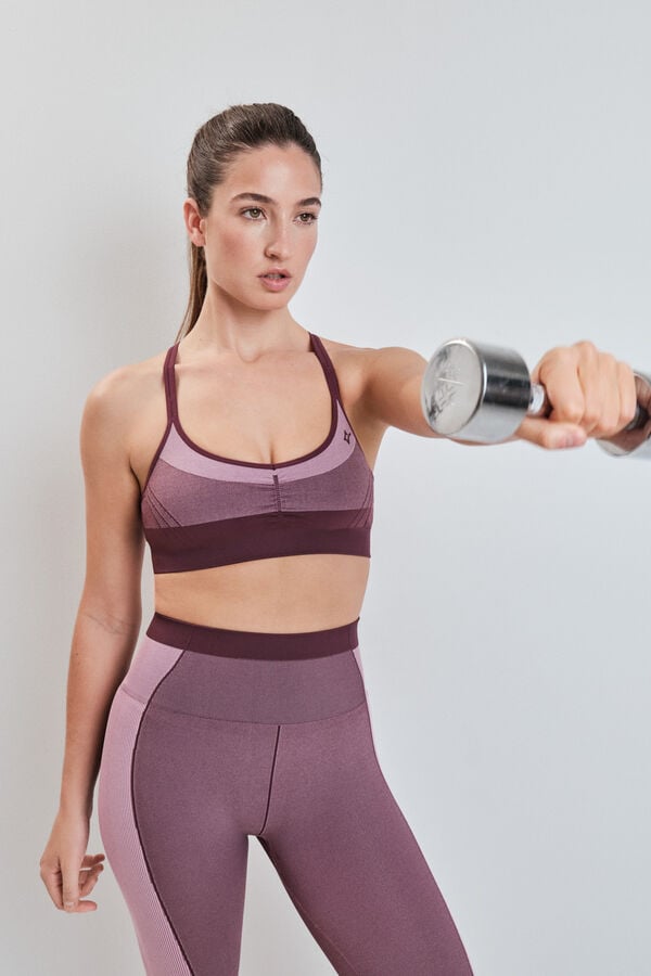 Dash and Stars Brasier deportivo SEAMLESS COMFORT rosa rosa