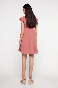 Fifty Outlet Vestido Bambula. Rosa