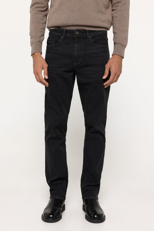 Fifty Outlet Pantalón denim regular aniversario Kaki Oscuro