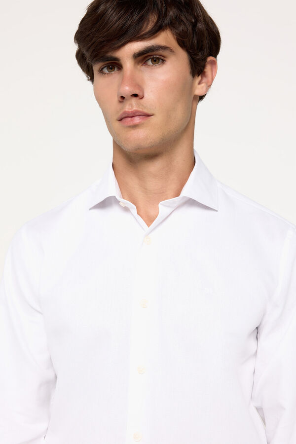 Fifty Outlet Camisa vestir lisa Blanco