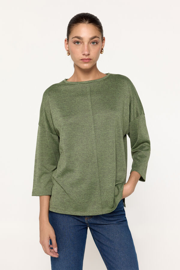 Milano Camiseta manga francesa tacto suave Verde