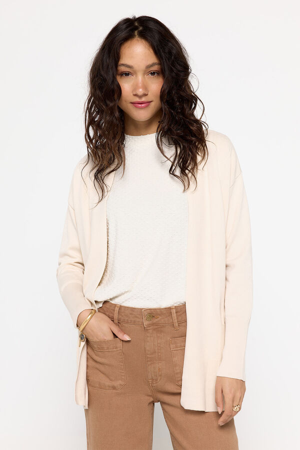 Fifty Outlet Cárdigan viscosa Beige
