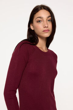 Fifty Outlet Vestido tricot Granate