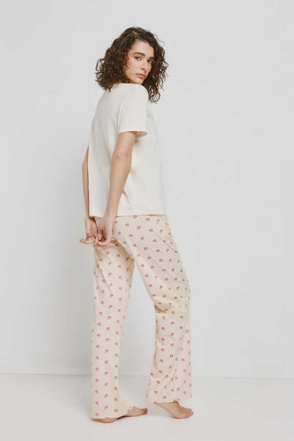 Milano Pijama estampada Beige