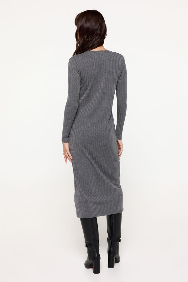 Fifty Outlet Vestido canalé Marengo